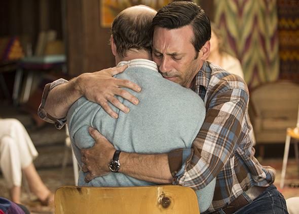 Jon Hamm as Don Draper in the series finale of Mad Men.